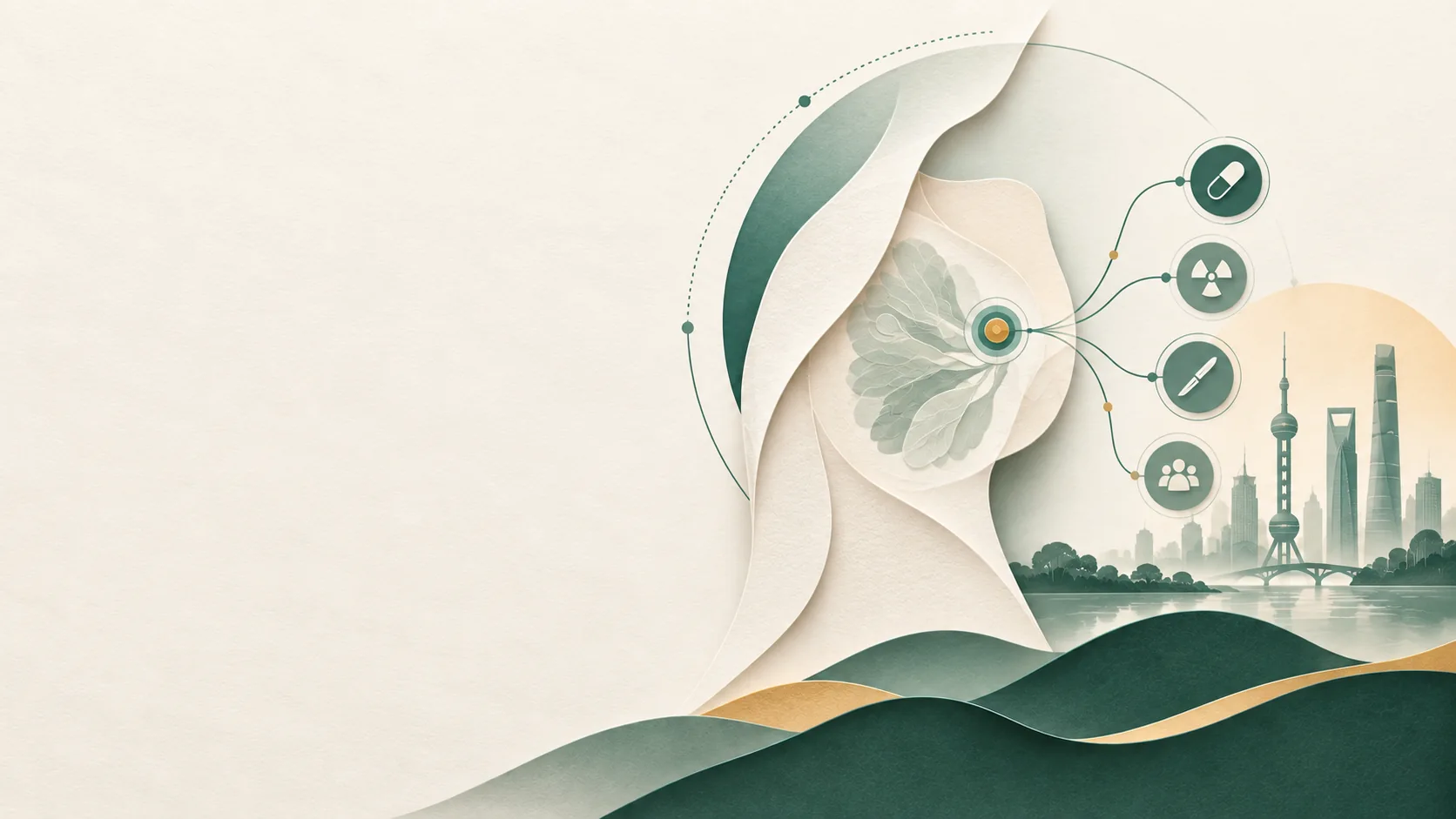 Editorial illustration for “Breast-conserving surgery in Shanghai: plan the radiotherapy path first”